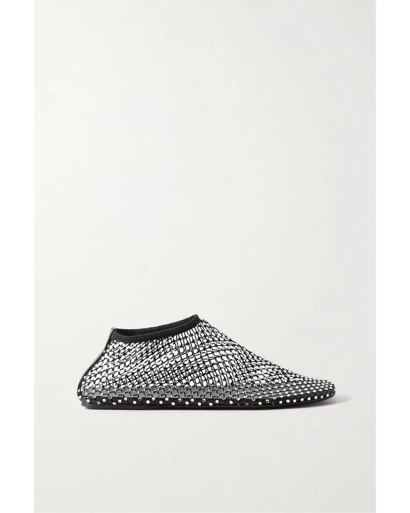 Christopher Esber Minette Flache Schuhe Aus Mesh Mit Kristallen - Schwarz Schwarz
