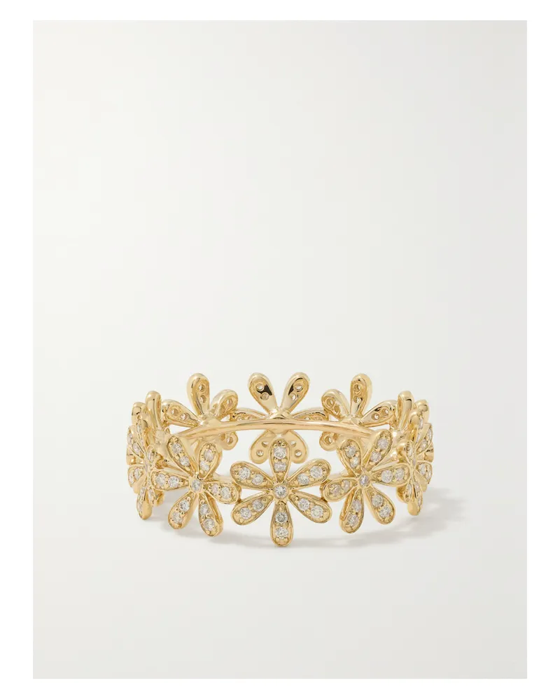 Sydney Evan Daisy Eternity Ring Aus 14 Karat Gold Mit Diamanten Gold
