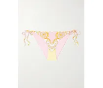 Printed Bikini Briefs - Pink