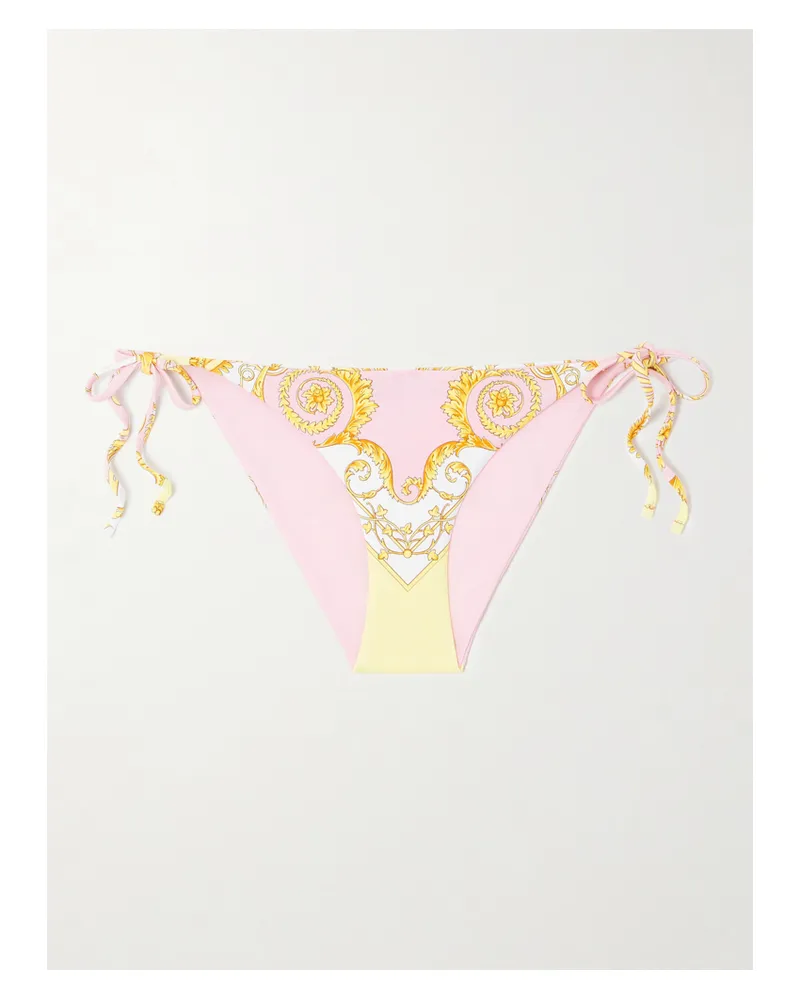 Versace Bedrucktes Bikini-höschen - Pink Pink