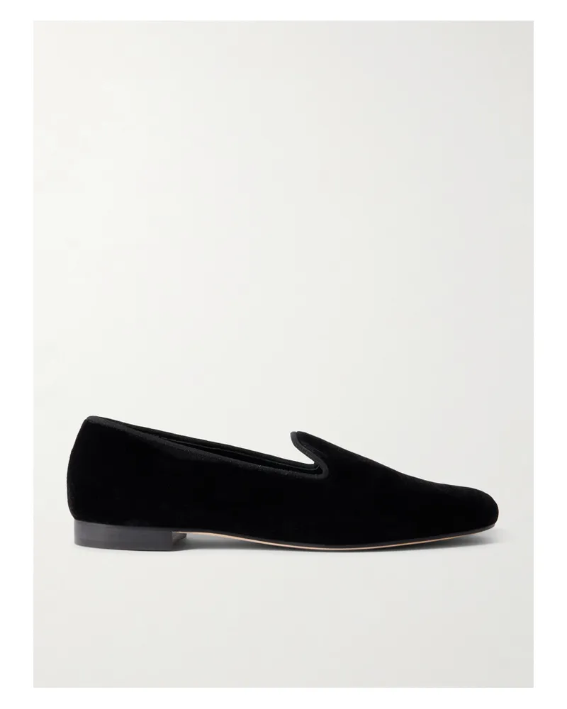 Totême Loafers Aus Samt - Schwarz Schwarz
