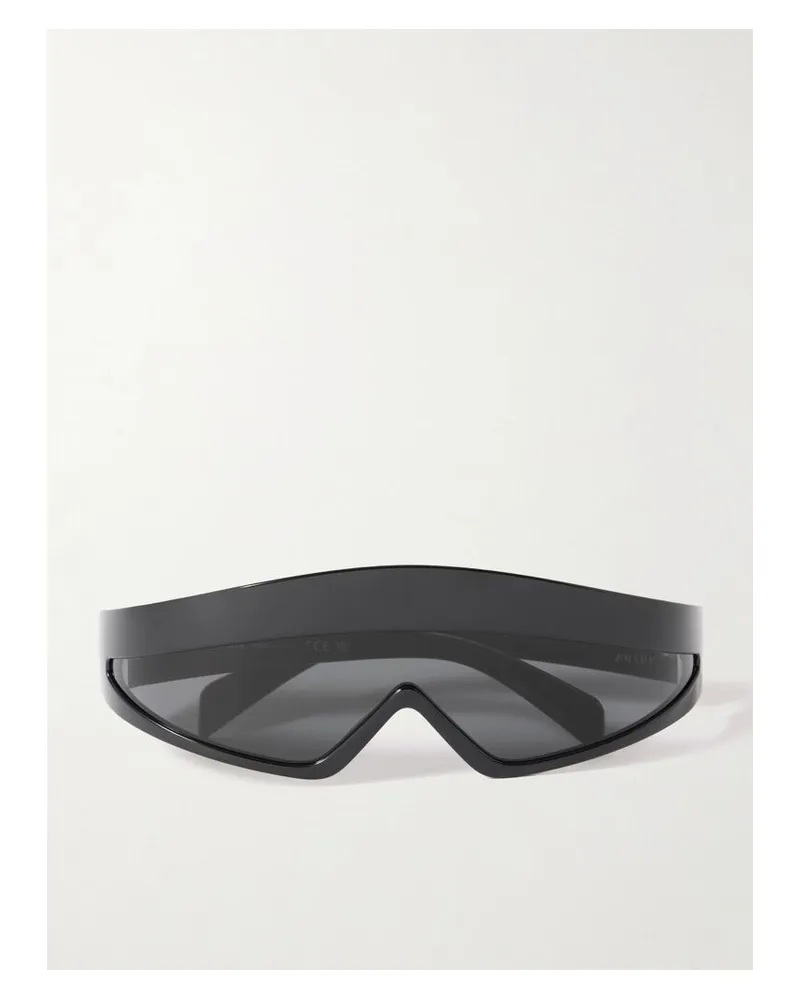 Prada Sonnenbrille Mit D-rahmen Aus Azetat - Schwarz Schwarz