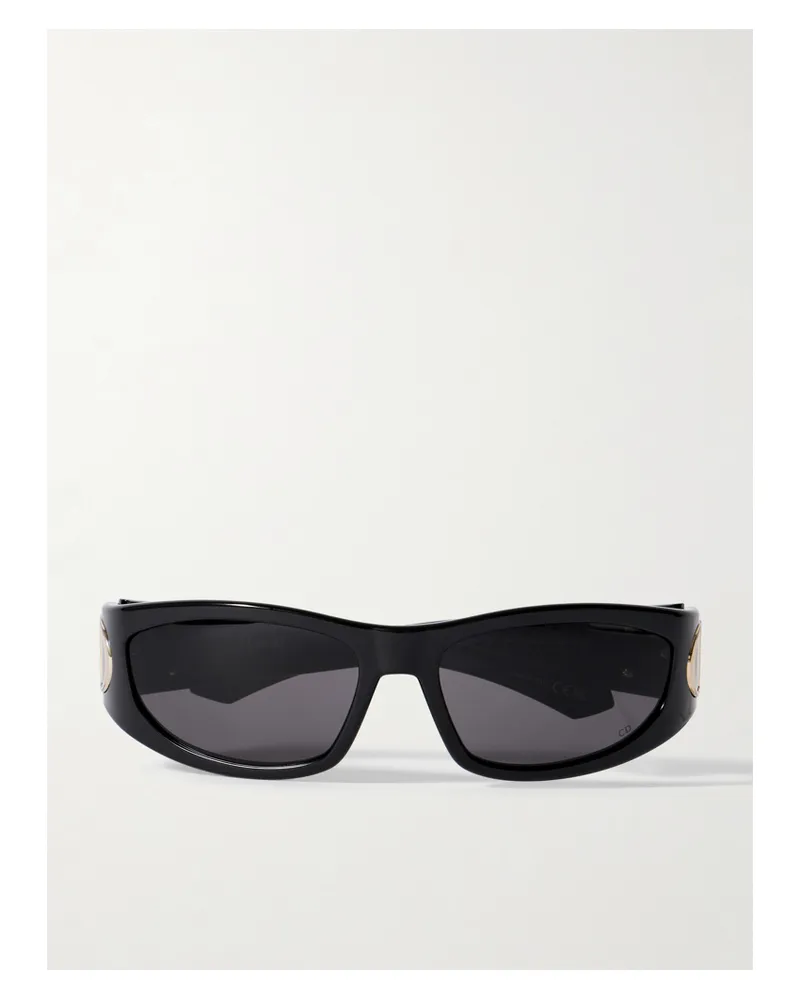 Dior Verydior S3i D-frame Acetate Sunglasses - Black Black