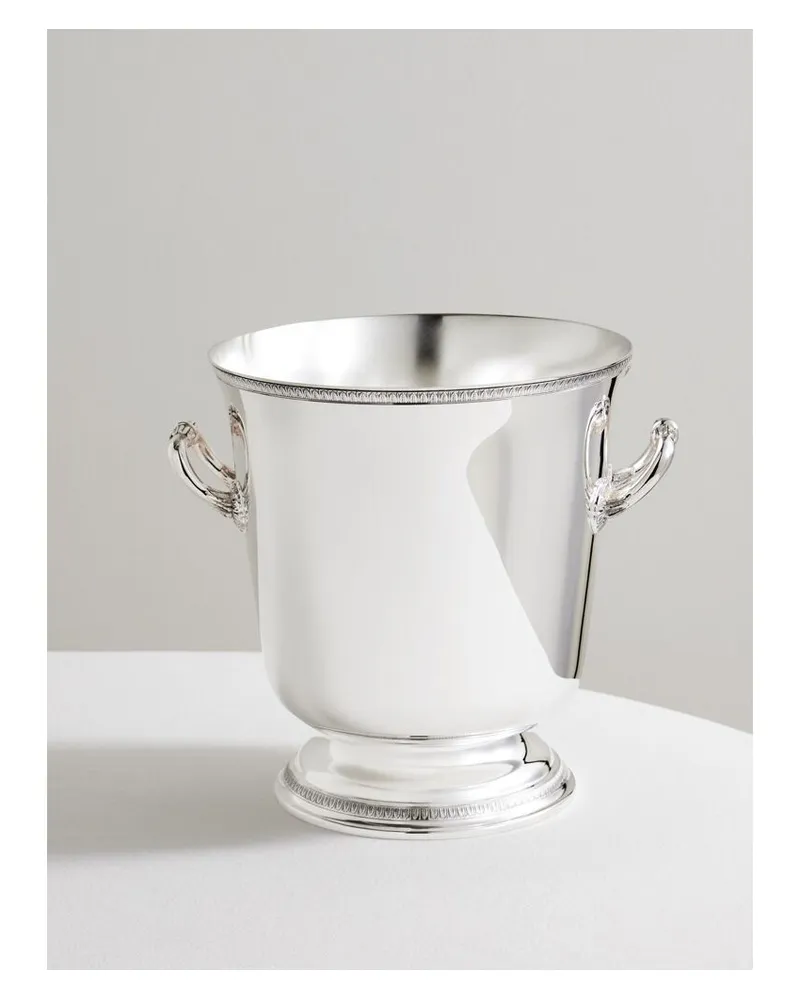 Christofle Malmaison Versilberter Flaschenkühler Silber