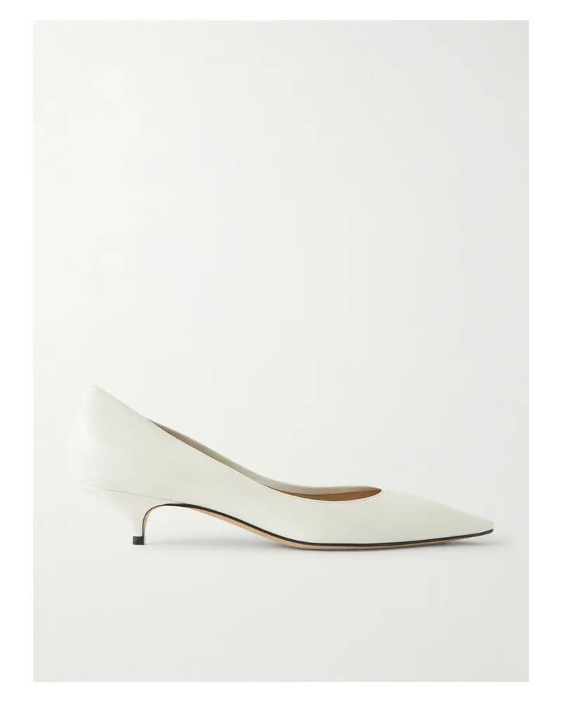 The Row Liisa Leather Pumps - White White