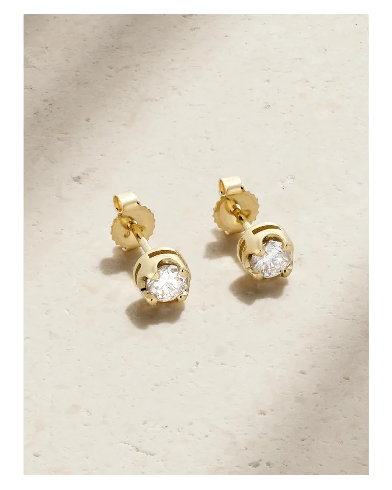 Jennifer Meyer Small Illusion Ohrstecker Aus 18 Karat Gold Mit Diamanten Gold