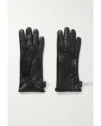 Bottega Veneta Handschuhe aus Intrecciato-leder Schwarz