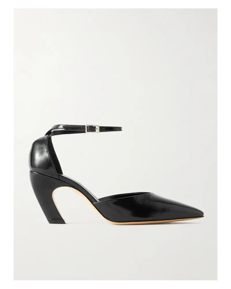 Le Monde Béryl Victoria Pumps Aus Leder - Schwarz Schwarz