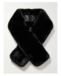 Acne Studios Schal aus Faux Fur Schwarz