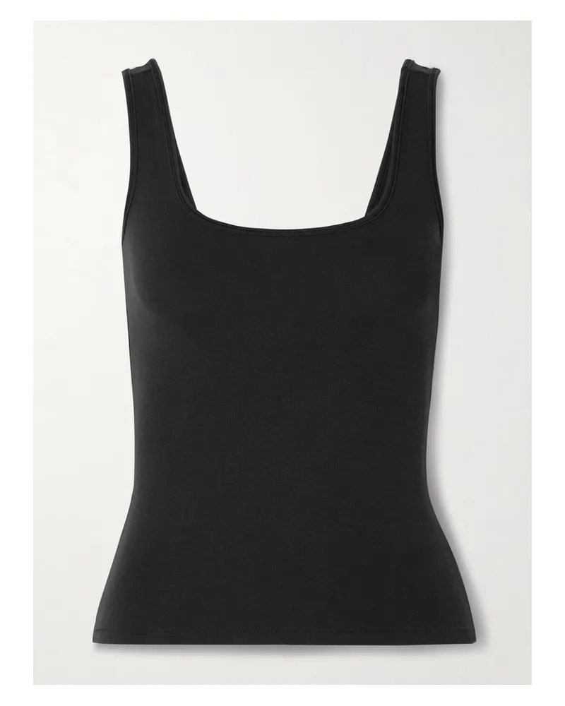 SKIMS Tank – Soot – Tanktop - Schwarz Schwarz