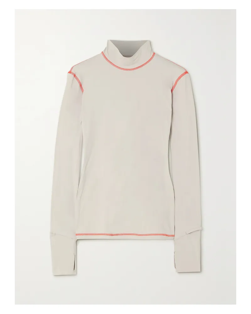 Aztech Mountain Next To Skin Skioberteil Aus Stretch-jersey Mit Stehkragen - Grau Grau