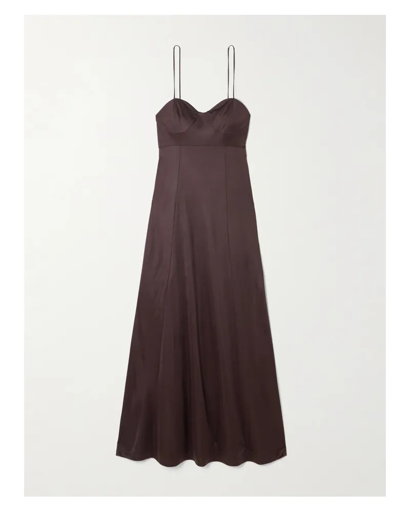 Dries van Noten Midikleid Aus Jersey - Braun Braun