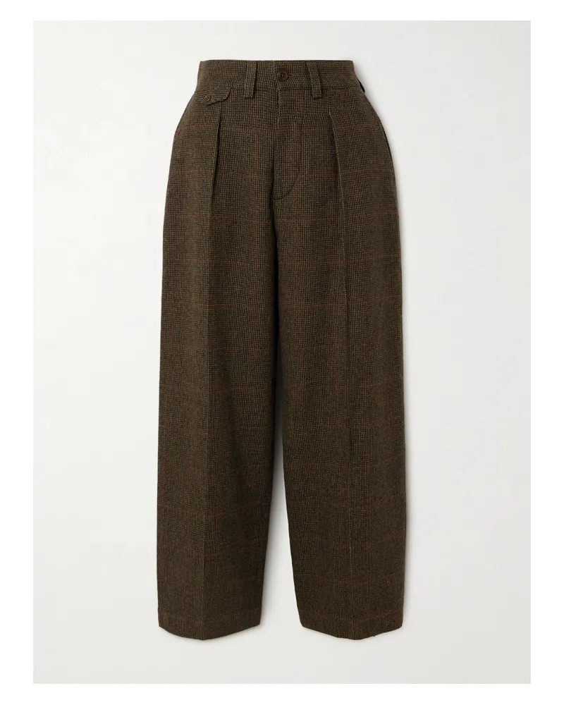 RRL Murphy Bundfaltenhose Mit Geradem Bein Aus Einer Karierten Woll-baumwollmischung - Mehrfarbig Mehrfarbig
