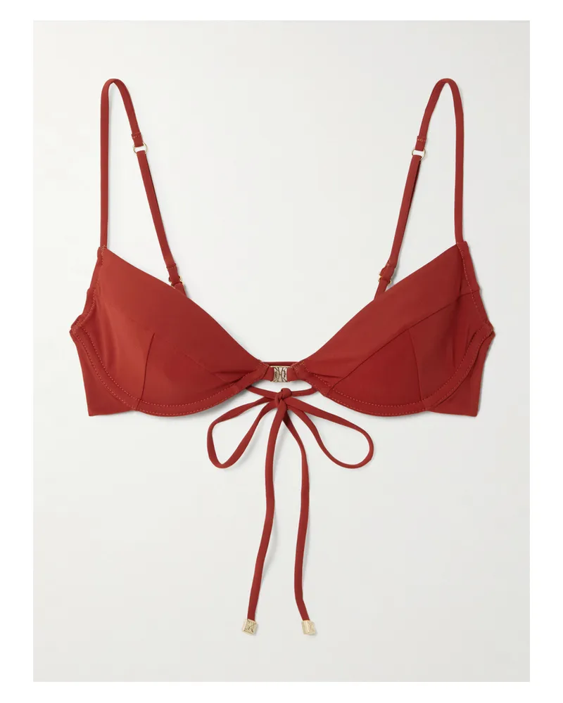 Kiki De Montparnasse Demi Bikini-oberteil Mit Bügeln Und Verzierung - Rot Rot