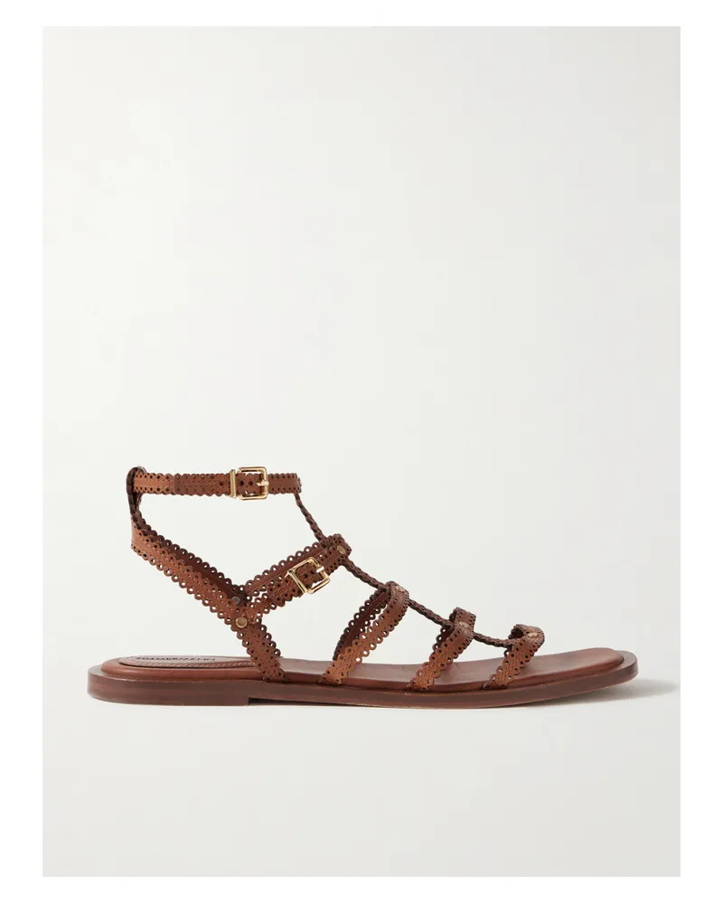 Zimmermann Goldie Sandalen Aus Leder - Braun Braun