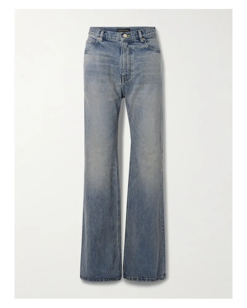 Balenciaga Low-rise Flared Jeans - Blue Blue
