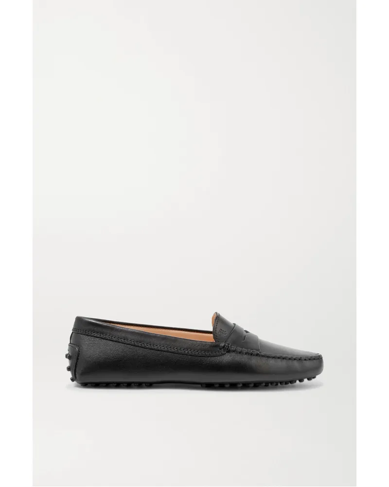 TOD'S Gommino Loafers aus Leder Schwarz