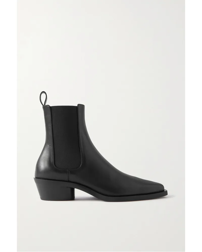 Proenza Schouler Bronco Chelsea Boots aus Leder Schwarz