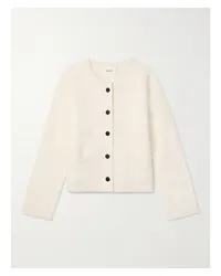 Lisa Yang Kiana Cardigan aus Gebürstetem Kaschmir Creme