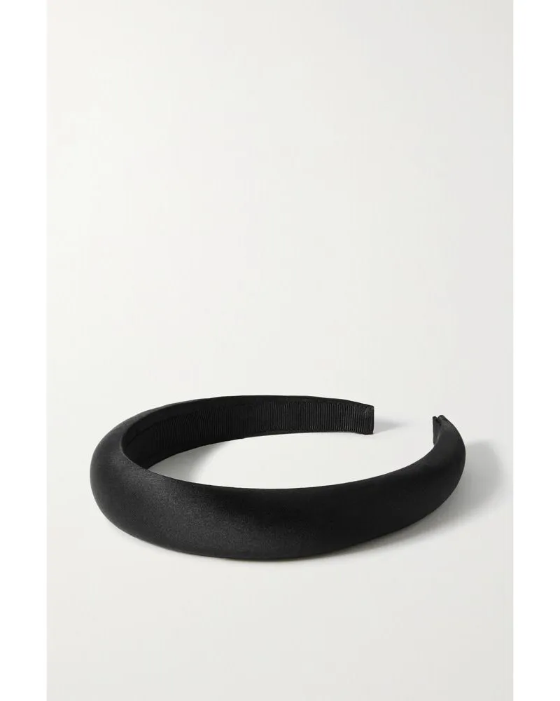 Jennifer Behr Tori Haarreif Aus Seidensatin - Schwarz Schwarz