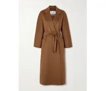 Ludmilla Kaschmirmantel Mit Bindegürtel - Braun