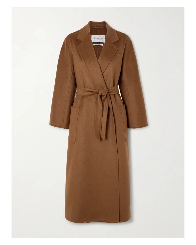 Max Mara Ludmilla Belted Cashmere Coat - Brown Brown