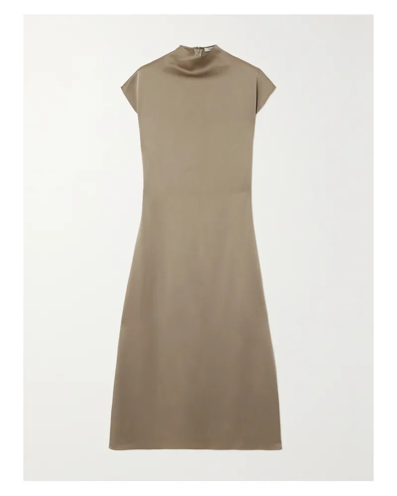 GAUCHERE Midikleid Aus Satin - Braun Braun