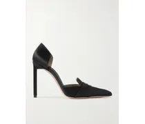 Eva D'orsay Pumps Aus Satin - Schwarz
