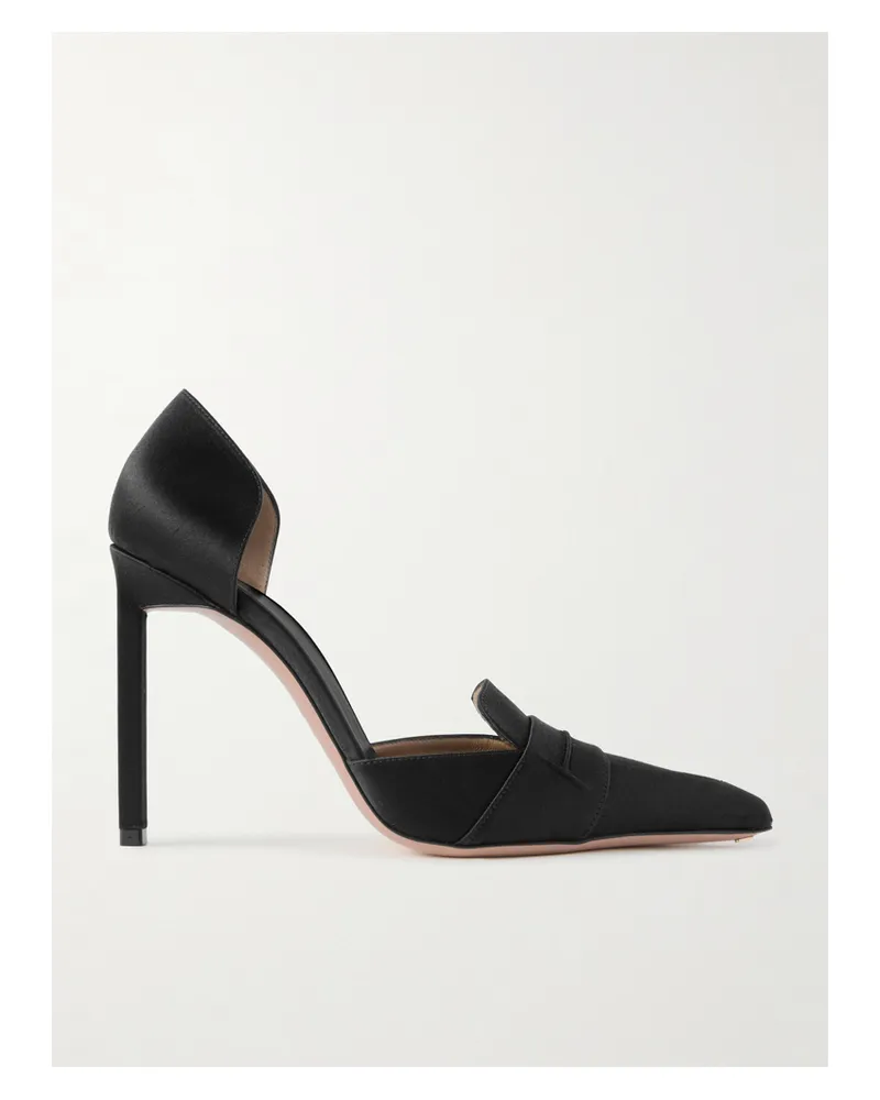 Tom Ford Eva D'orsay Pumps Aus Satin - Schwarz Schwarz