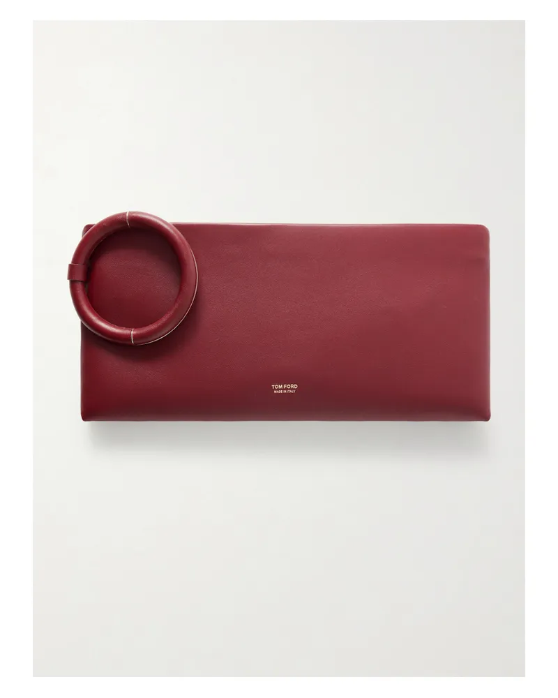 Tom Ford Aura Leather Clutch - Red Red