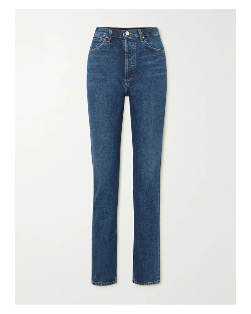 Goldsign  Lawler Hoch Sitzende Jeans Mit Schmalem Bein - Blau Blau