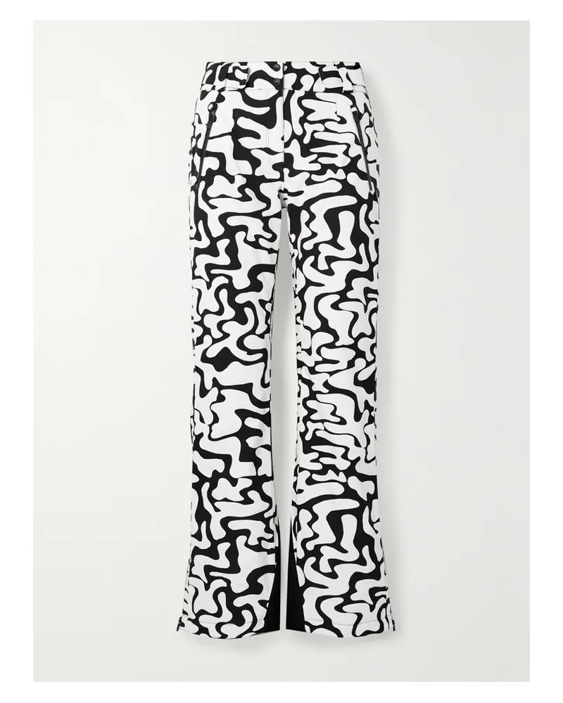 Aztech Mountain Ed Curtis Team Aztech Wattierte Skihose Mit Print - Weiß Weiß