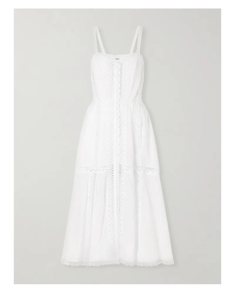 Charo Ruiz Dafelle Cotton-blend Maxi Dress - White White