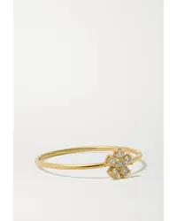 Jennifer Meyer Flower Ring aus 18 Karat  mit Diamanten Gold