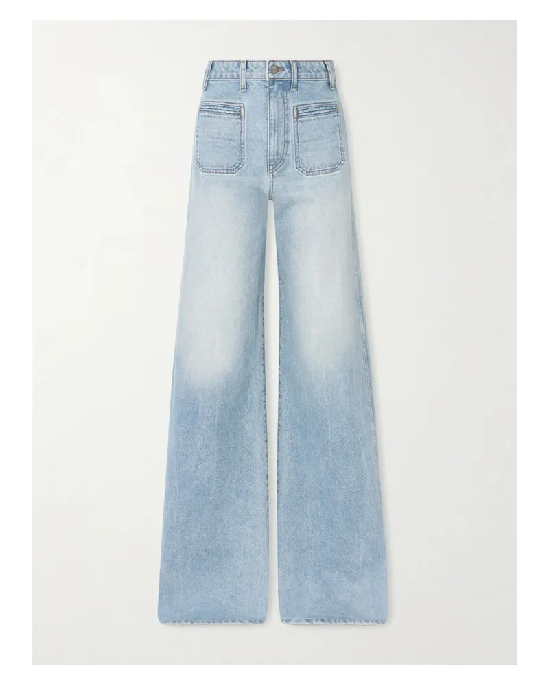 KHAITE Delmonico High-rise Wide-leg Jeans - Blue Blue