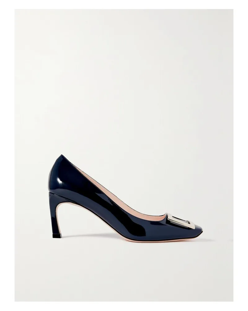 Roger Vivier Belle Vivier Trompette 70 Pumps Aus Lackleder Mit Schnalle - Blau Blau