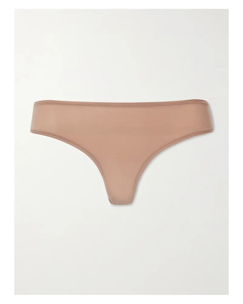 SKIMS Fits Everybody Thong – Sienna – String - Neutral Neutral
