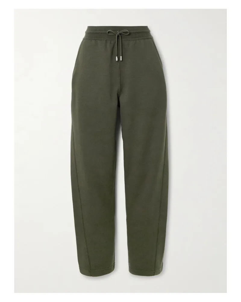 Loro Piana Viera Jogginghose Aus Jersey Aus Einer Mischung Aus Baumwolle, Seide Und Kaschmir - Grün Grün
