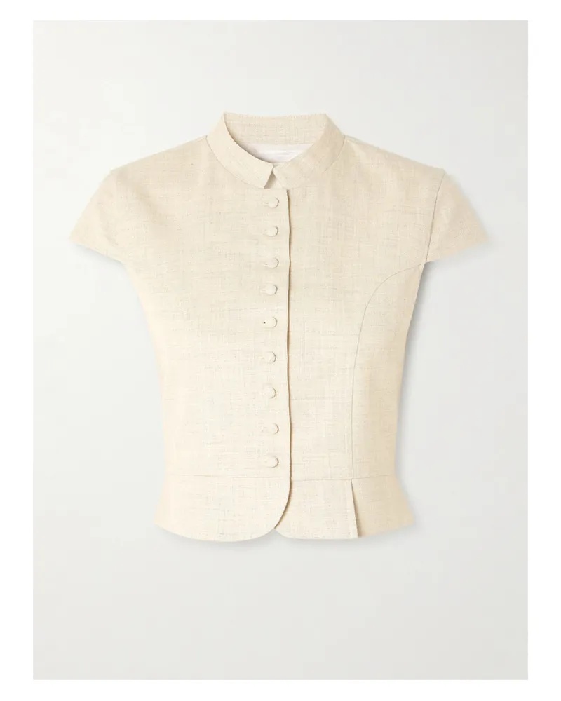 DESTREE Amoako Paneled Woven Top - Neutrals Neutrals