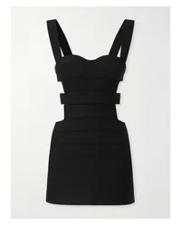 Tom Ford Minikleid aus Stretch-strick mit Cut-outs Schwarz