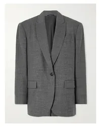 Brunello Cucinelli Blazer aus Einer Wollmischung Grau