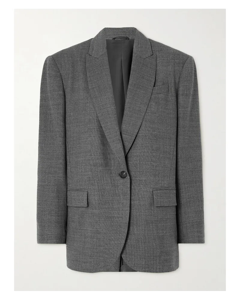 Brunello Cucinelli Blazer aus Einer Wollmischung Grau