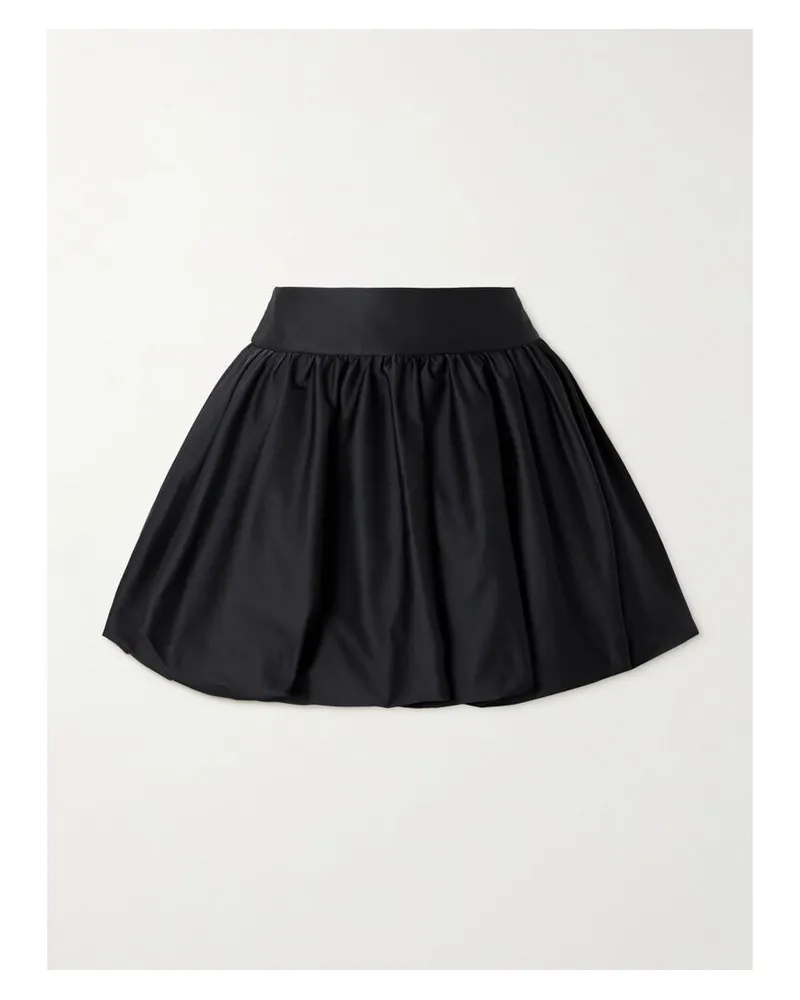 Simone Rocha Minirock Aus Mikado Mit Raffungen - Schwarz Schwarz