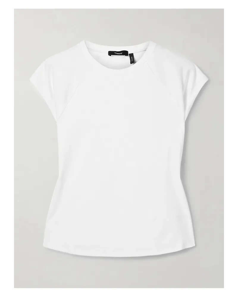 Theory T-shirt Aus Baumwoll-jersey - Weiß Weiß
