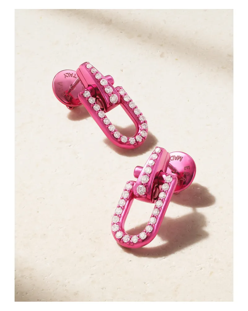 EÉRA Reine Ohrringe Aus 14 Karat Gold Mit Diamanten Gold