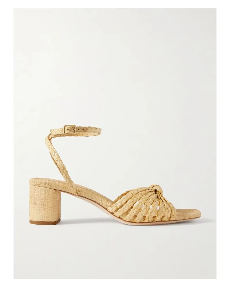 Loeffler Randall Riya Sandalen Aus Raffiabast Mit Knoten - Neutral Neutral