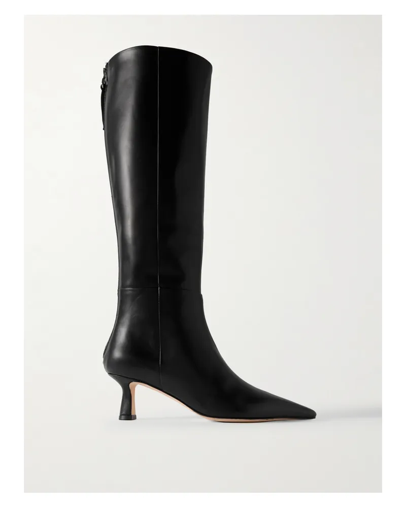 aeyde Rhea Kniehohe Stiefel Aus Leder - Schwarz Schwarz