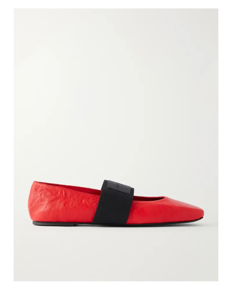 Givenchy Leather Ballerina Flats - Red Red