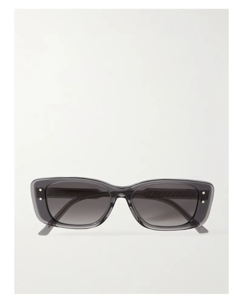 Dior Diorhighlight S2i Rectangular-frame Acetate Sunglasses - Gray Gray