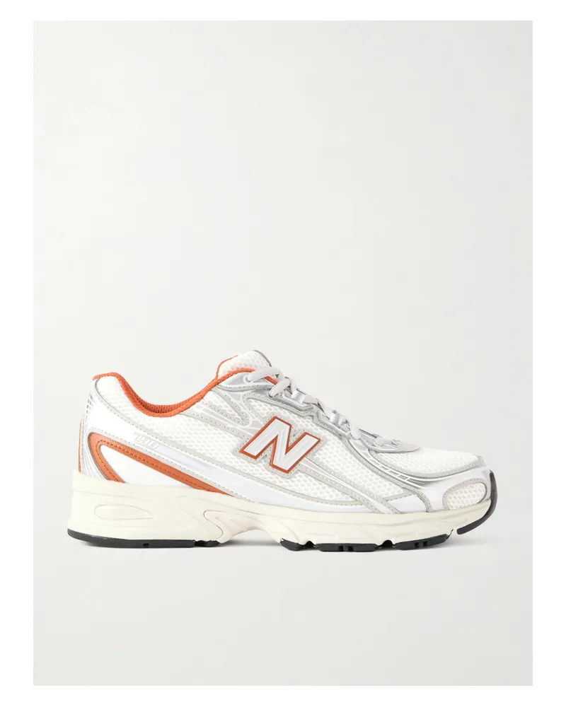 New Balance 740 Sneakers Aus Mesh Mit Gummi- Und Lederbesätzen - Weiß Weiß